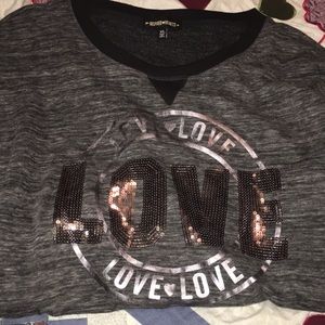 Black and grey sweatshirt